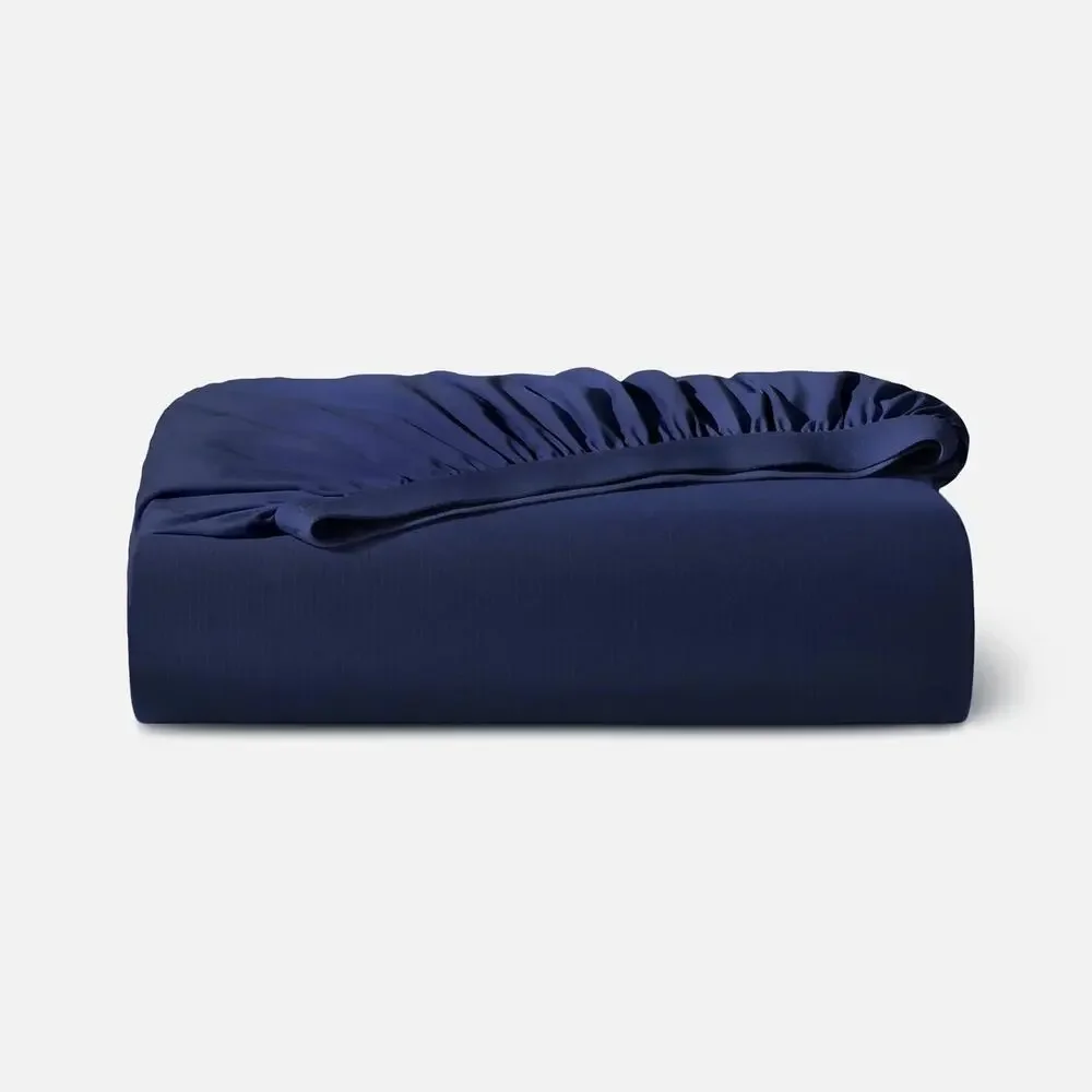 Premium Navy Blue Bed Sheet - Smooth Everyday Comfort